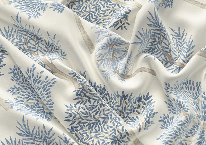 Coppice Faux Silk, Jean - Motorised Roman Blind - Image 4